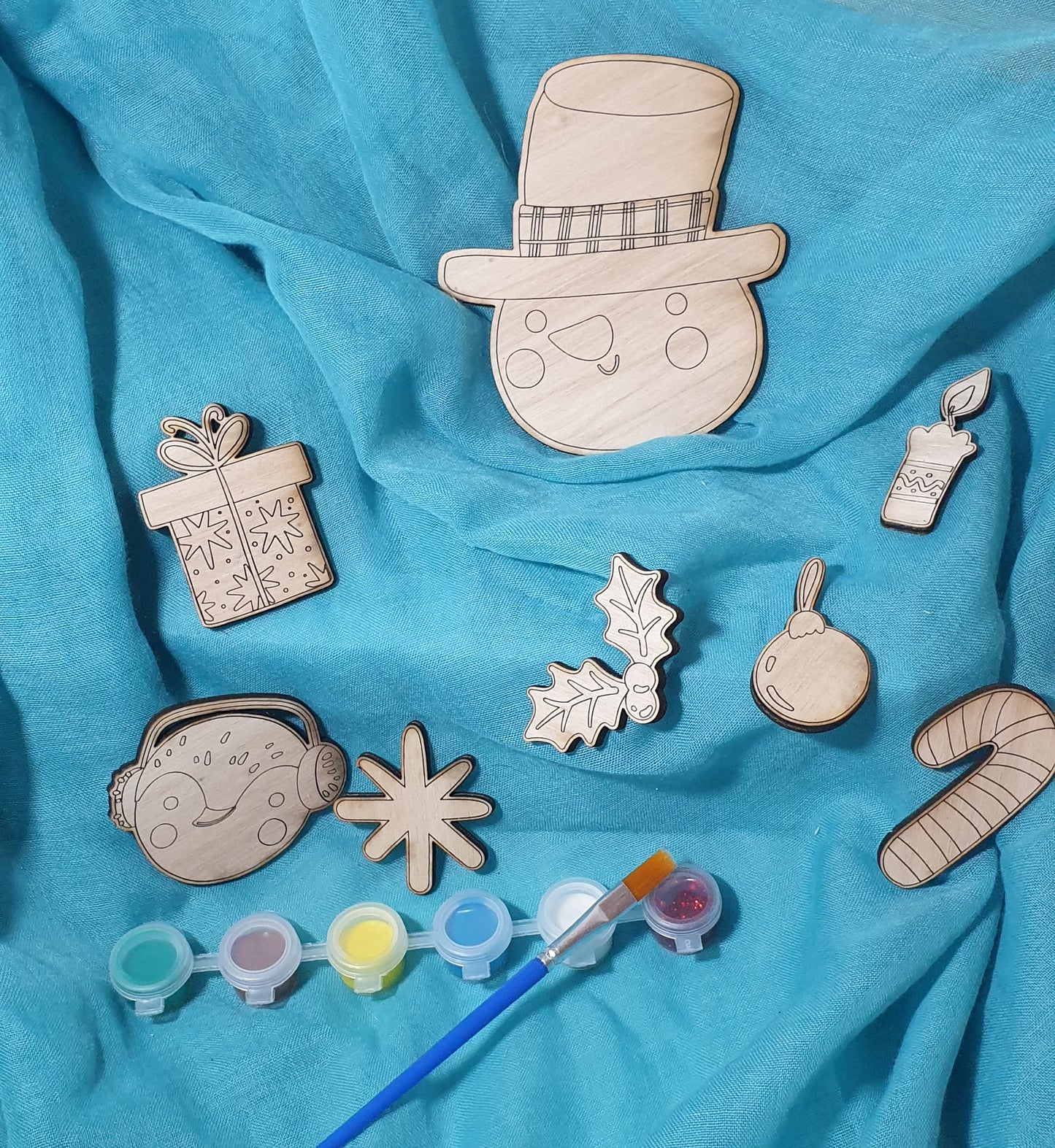 Bonhomme de neige à peindre