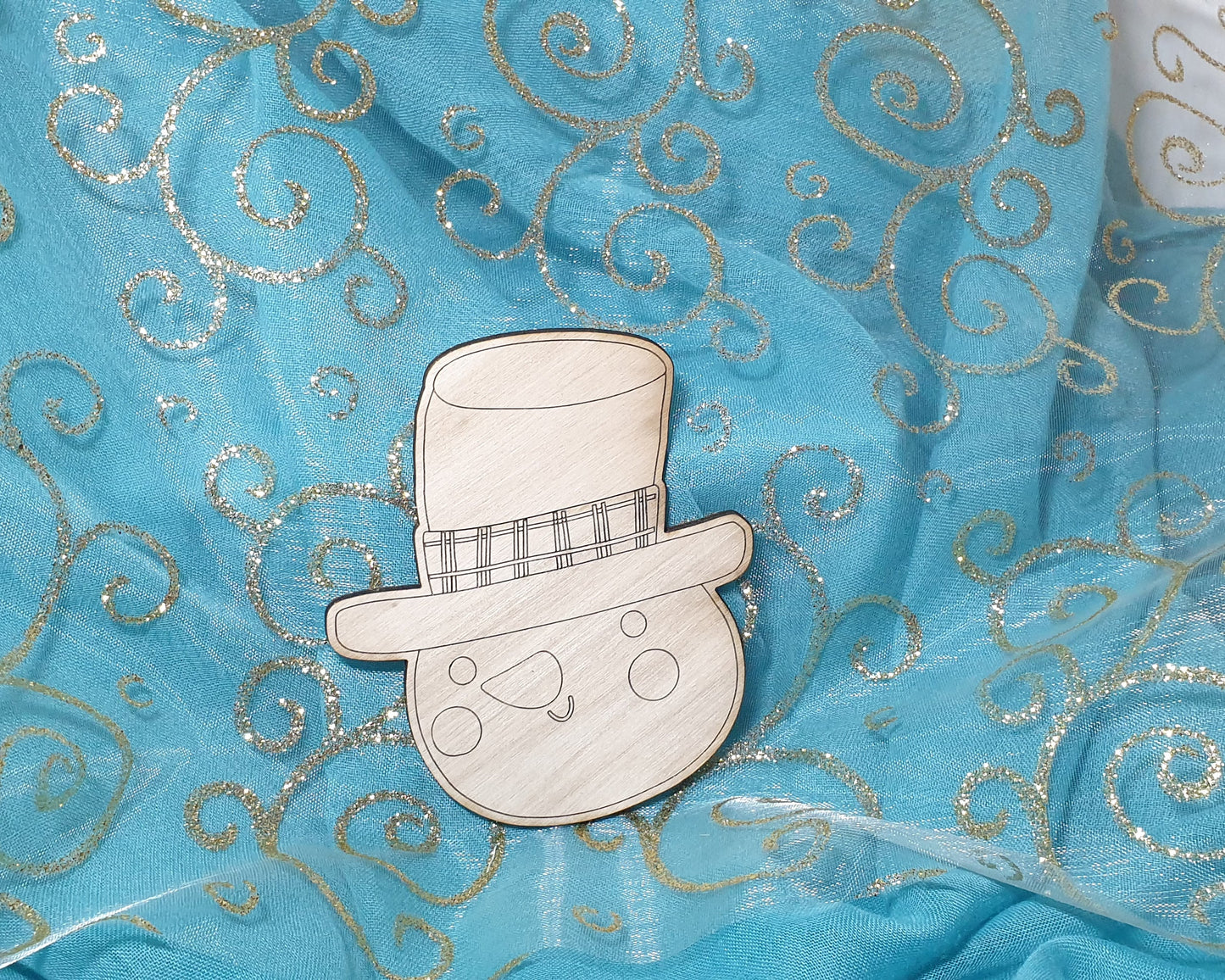 Bonhonne de neige à peindre