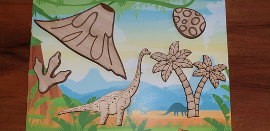 Dino diplodocus a peindre