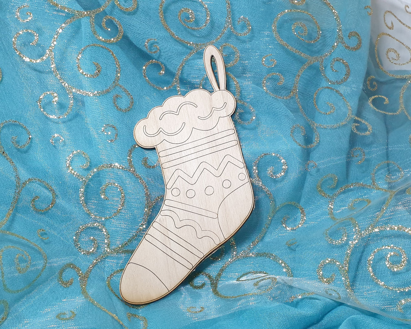 Chaussette de Noël à peindre