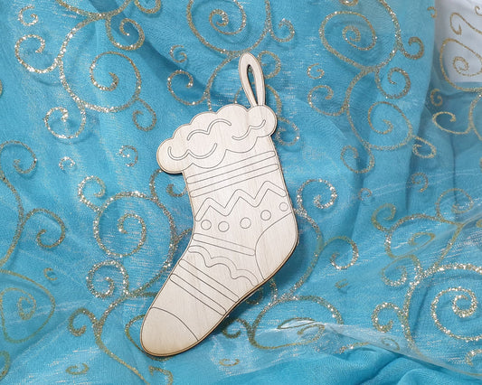 Chaussette de Noël à peindre