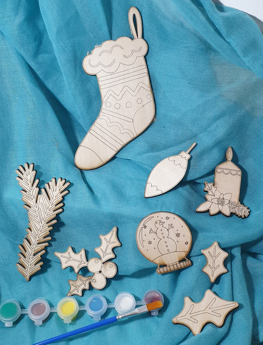 Chaussette de Noël à peindre