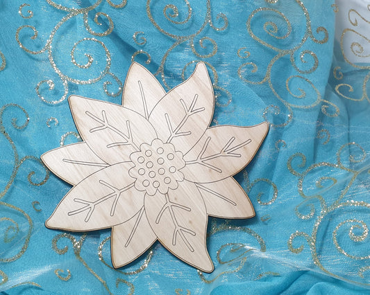 Rose de Noël à peindre