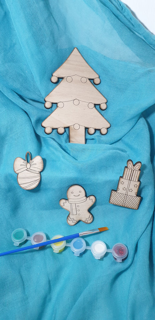 Sapin de Noël à peindre 1