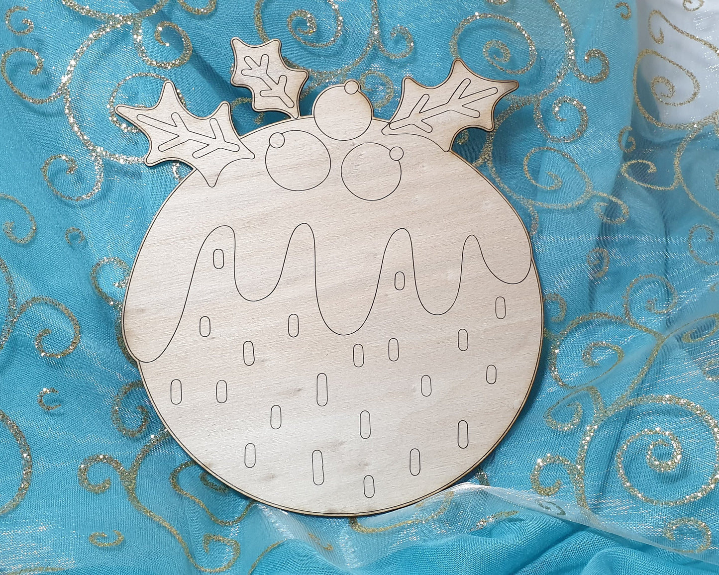 Gateau de Noël à peindre